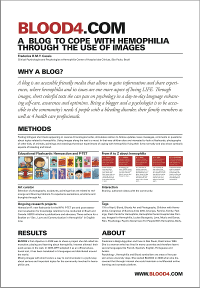 Blood4Coping with hemophilia with the use of images