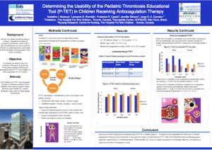 flash cards for kids and teens on anti coagulant treatment